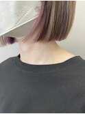 ショートボブインナーカラー
