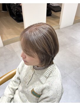 レンジヘアー(lange hair) gray × highlight【鈴鹿/津/ハイライト/ダブルカラー】