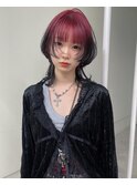 wolf cut + design color