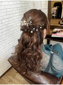 ハーフアップ