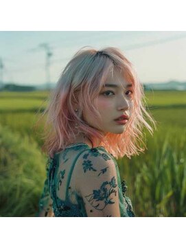 ヘアーメイク コラソン(hair make corazon) 【コラソン】インナー ブリーチ カラー艶髪スタイル01