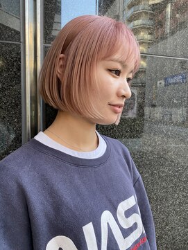 シーズ 栄(sea's) ミニボブ×ピンクミルクティー