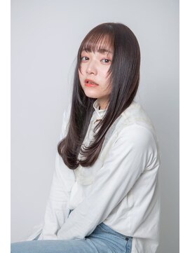 ルフュージュ バイ プロデュース 相模大野店(Refuge by Produce) チョコレートブラウン/レイヤーカット/ストレートロング