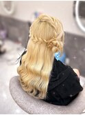 サイドお団子【クランソア】ヘアメ/ヘアセット/心斎橋