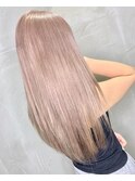 ミルクティーベージュ　ホワイト　ハイライト　インナーカラー