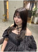 レイヤー × 内巻きワンカール