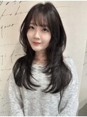 大分ハッシュカット韓国ヘアレイヤーカット軽め