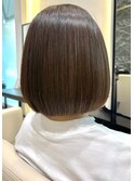 ボブ*酸性縮毛矯正*酸性ストレート*地毛風ストレート*髪質改善