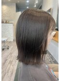 【透明感カラー】切りっぱなしボブ