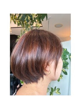 アストリア 栗生店(ASTRIA) オリーブブルーの愛らしい丸ボブ