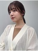 結んだ時にも可愛い顔まわりカット＊