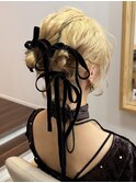 ボブ×リボンアレンジ