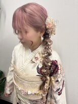 ブレス 横浜(bless)&nbsp;サイド編みおろし/成人式/ヘアセット