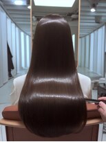 ダル 渋谷/表参道(DAL.)&nbsp;ヘーゼルオリーブベージュ美髪ストレート美髪韓国風顔周りレイヤ