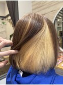 インナーカラー×イエロー　成田駅/成田/マンツーマン
