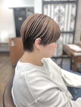 美容室ポール 西葛西店(PAUL) マッシュショートベリーショート白髪ぼかしアンブレラカラー学割