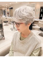 アッシュ 武蔵小金井店(Ash)&nbsp;＼グレイヘア/ニュアンスパーマ/大人ショート/50代／