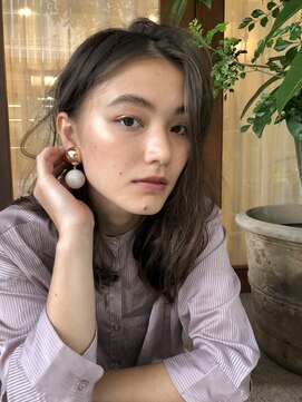 サン 白金台(SUN) ラベンダーブラウン×Aラインの柔らかいレイヤー