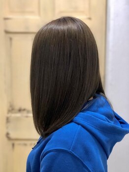 スウィープ(sweep)の写真/癖を優しく抑えながら自然なストレートに仕上がります。カラーと同時施術可能♪￥19,250～