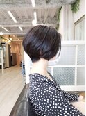 大人の上品ショートボブ　30代40代50代60代　小顔　白髪染め
