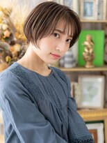 カバーヘアアンドスパ ブリス 浦和(COVER HAIR&SPA bliss)&nbsp;ダークアッシュ小顔マニッシュショートボブa浦和20代30代40代