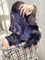 ディア(.eer) 秋wカラー&インナーカラー▲ラベンダーグレー▼パープル◎韓国風