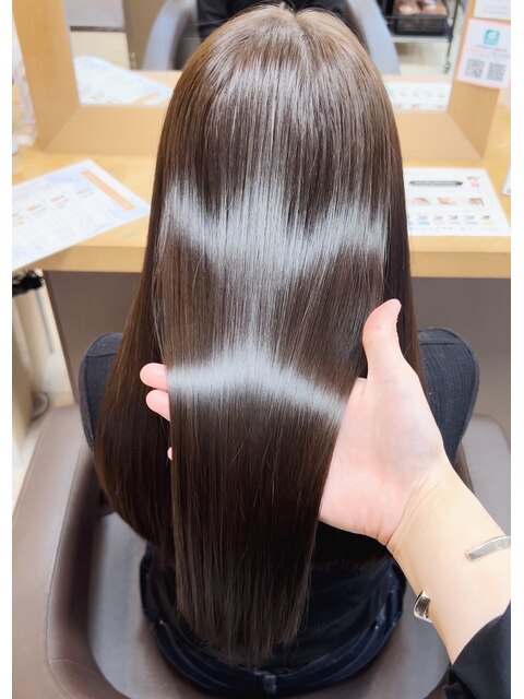 圧倒的な艶髪×美髪カラー/髪質改善ストレート/髪質改善カラー