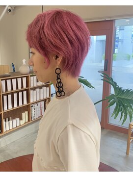 ディードットログ 大和西大寺店(D.Log) ダブルカラー　ブリーチ　ピンク　奈良　西大寺