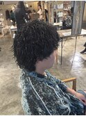 ツイストスパイラルパーマ波巻きスパイラルパーマウルフパーマ