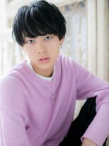 モッズ ヘア 福岡姪浜店(mod's hair) mod's姪浜/黒髪アッシュブラック韓国風ショートマッシュパーマh