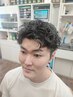 【セットが楽に決まる】カット＋パーマ＋シェービング
