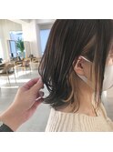 ●前下がりショートボブハンサムショートカットカラーパーマケア