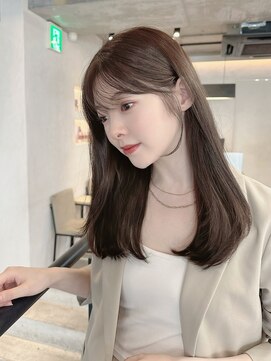 ウェイズ トウキョウ(Ways TOKYO) レイヤーカット グレージュ 前髪カット 顔まわりカット