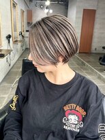 バーチョ(bacio)&nbsp;20代30代40代◎小顔骨格矯正ショート【麻生/札幌ショート/白髪】