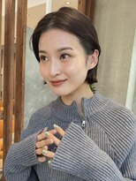 ビュートリアム 南青山(BEAUTRIUM)&nbsp;耳掛け大人ショートボブ 外ハネボブレイヤー 表参道30代40代