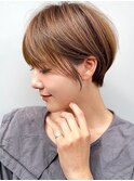 ショートボブ髪型30代40代50代前髪あり前髪なし面長丸顔【倉田】