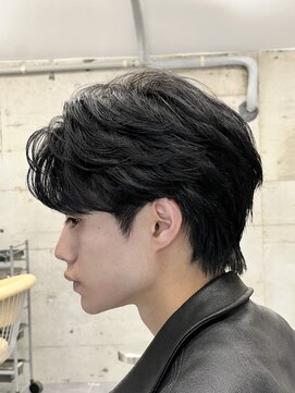 サイン メンズ 表参道(SIGN men's) フェザーショートダウンパーマスパイキーカルマヘア束感