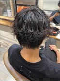 波巻きパーマ韓国マッシュニュアンスパーマ　日吉