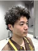 ザクザクスパイキーショート無造作パーマ
