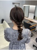 編み下ろしアレンジ/結婚式アレンジ