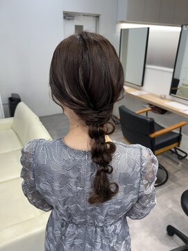 ジーニー 横浜(giinii) 編み下ろしアレンジ/結婚式アレンジ