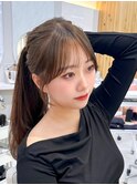 結んでも可愛い顔まわりカット