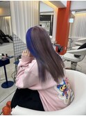 ホワイトピンクベージュにポイントパープル♪