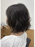 大人可愛いゆるふわ質感パーマ