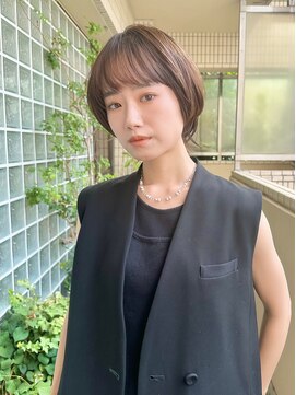 ファイブシーン アオヤマ(5SCENE AOYAMA) ショートパーマショートカット前髪あり前髪なし20代30代40代