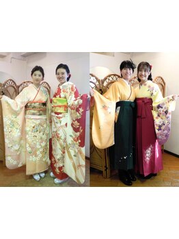 【卒業式・成人の日・早朝着付けご予約承り中！】講師経験者が対応！年間着付け数多数◎プロの着付けで安心