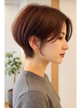 エル(LE) 【LE】耳掛け/ショート/美髪/レイヤー/ブラウン