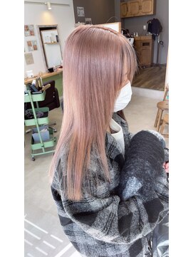 ミルクティーピンクと髪質改善の提案