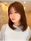 小顔黒髪オリーブグレーココアベージュボブ髪質改善ブリーチ新宿