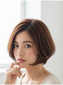 川越/ショート/ボブ/ハイライト/白髪ぼかし/白髪染め